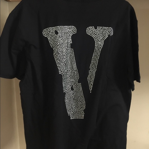 Vlone Swarovski Crystal rhinestones tee - Picture 3 of 8